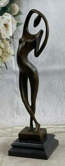 Exquisite Mid Century Abstract Figure Bronze Sculpture