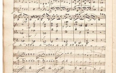 F. Mendelssohn. Manuscript of the String Quartet in E-flat op.12, with additions and corrections by the composer, 1829