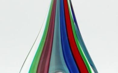 FORMIA, MURANO ART GLASS SCULPTURE H 16.5" W 9"