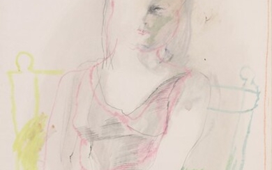 Figura femminile, 1967, Ugo Attardi (Sori (Ge) 1923 - Roma 2006)