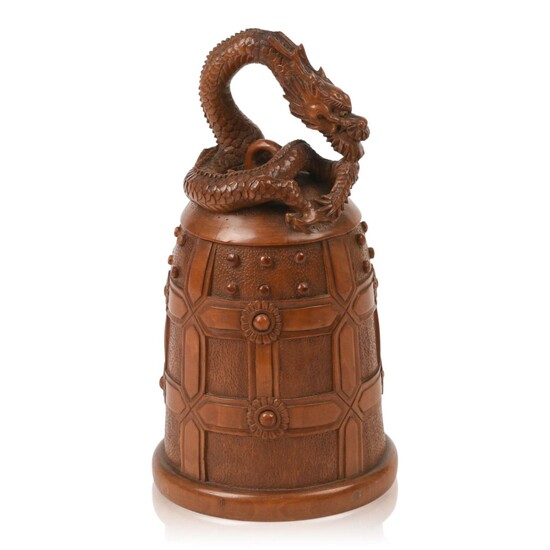 Fine Chinese or Japanese Carved Boxwood Bell