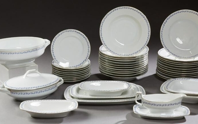 Forty-Two Piece Set of French Porcelain DInnerware