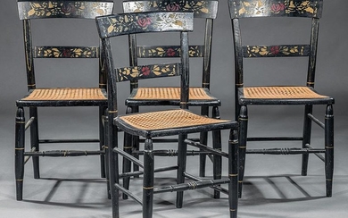 Four Continental Painted Side Chairs