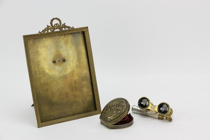 French Bronze Frame, Opera Glasses, Watch Case