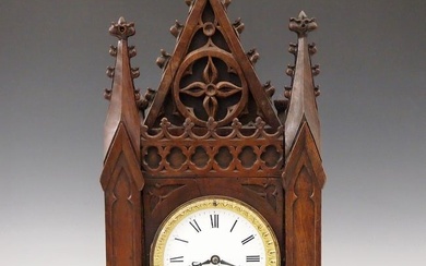French Gothic Revival Bracket Clock