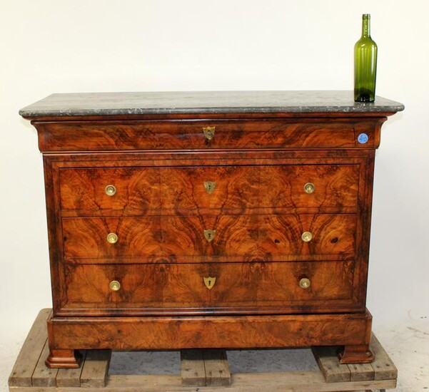 French Louis Philippe commode with marble top