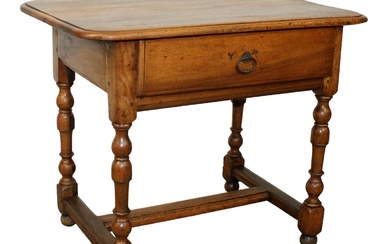 French Louis XIII 18th century side table in walnut