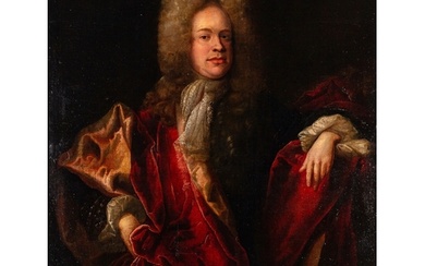 French School, 18th Century Portrait of a bewigged nobleman ...
