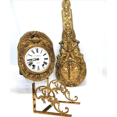 French brass bracket comtoise clock by Lenormand a Bedee wit...
