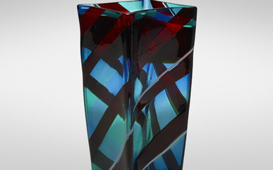Fulvio Bianconi, Rare Scozzese vase, model 4595