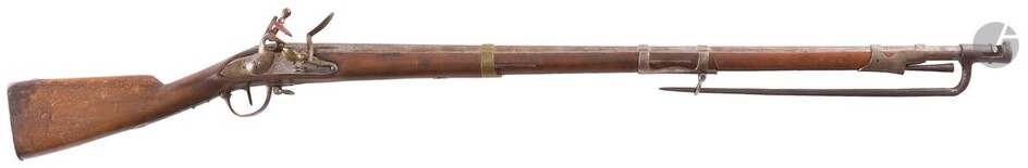 Fusil à silex de dragon type An IX. Canon... - Lot 156 - Ader