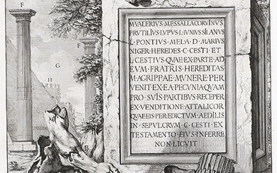 GIOVANNI BATTISTA PIRANESI_x001D_ Mogliano 1720 - 1778 Rom