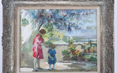 GIUSEPPE SOLENGHI (Milano, 1879 - Cernobbio, 1944). Dipinto olio...