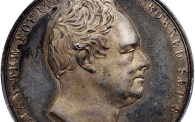 GREAT BRITAIN. William IV & Adelaide Coronation Silver Medal, 1831. London Mint. PCGS SPECIMEN-63.