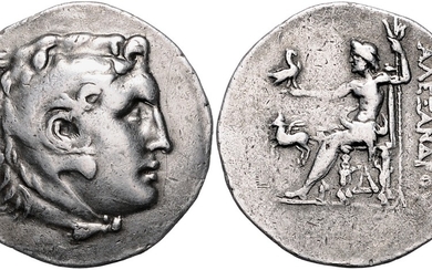 GRIECHENLAND, MAKEDONIEN. Alexander III. der Große, 336-323 v.Chr., AR Tetradrachme (posthum, 2.Jh.v.Chr.), Karien, Stadt Alabande