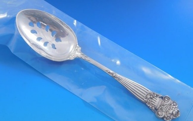 Georgian By Towle Sterling Silver Serving Spoon Pierced Custom Made 8 1/4"