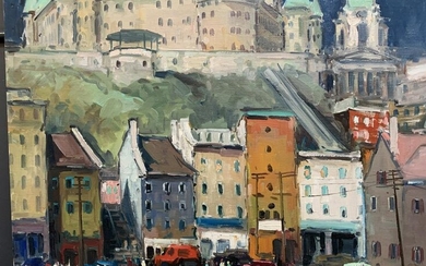 Geza Gordon Marich, Oil On Canvas View Quebec City