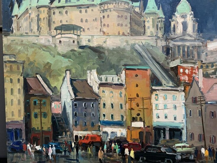 Geza Gordon Marich, Oil On Canvas View Quebec City