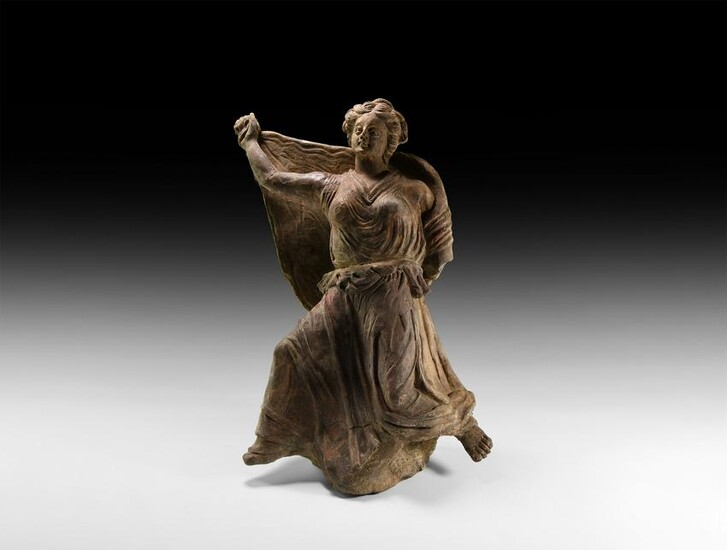 Greek Terracotta Maenad Figurine