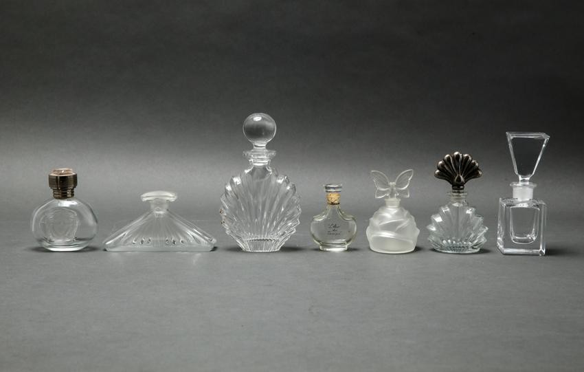 Group Of Glass Perfume / Scent Bottles, 7