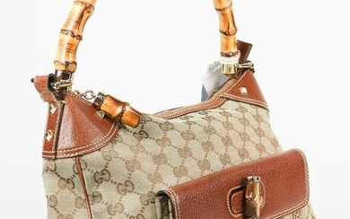 Gucci Bamboo Top Handle in Bamboo Monogrammed Canvas