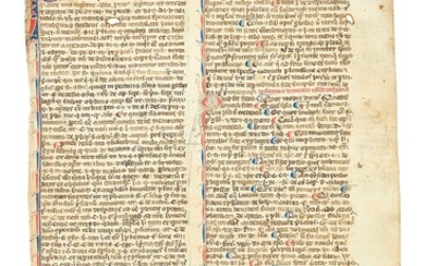 Ɵ Guillelmus Durandus, Repertorium juris, manuscript on parchment [Italy & England, 14th century]