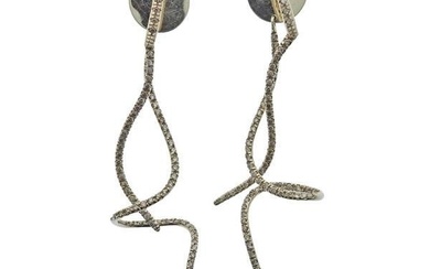 H. Stern Zephyr Fancy Diamond 18k Gold Long Drop Earrings