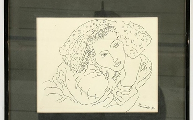 HENRI MATISSE SIGNED ETCHING OF WOMAN ED. 1/42