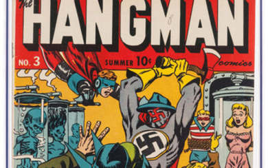 Hangman Comics #3 Pennsylvania Pedigree (MLJ, 1942) CGC VF/NM...