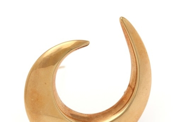 Hans Hansen: A brooch af 14k gold. Design no. 105. W. 41 mm. Weight app. 13.5 g.