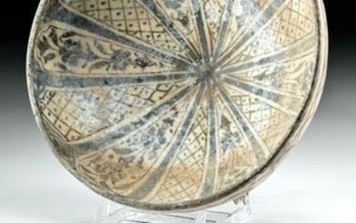 Persian Il-Khanid Glazed Pottery Bowl, ex-Sotheby's
