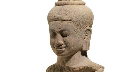 Important bust of the Bodhisattva Avalokiteshvara