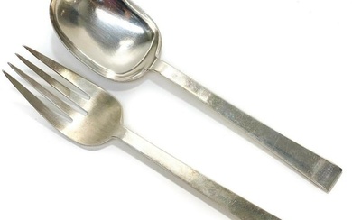 International Sterling Silver Serving Fork & Spoon
