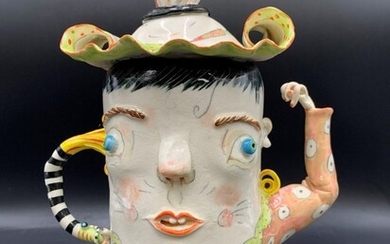 Irina Zaytceva Whimsical Porcelain Figural Teapot
