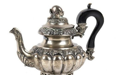 Italian silver teapot - Naples, 1832-1872