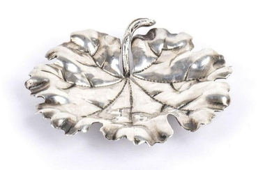 Italian sterling silver leaf, mark of MARIO BUCCELLATI