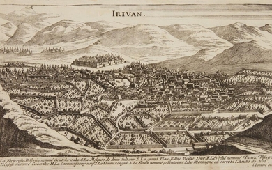J. Peeters, A view of Irivan (Yerevan) Armenia, 1690, engraving,...