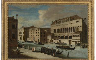 JACOPO FABRIS (VENICE 1689-1761 COPENHAGEN) Venice, a view of the Grand Canal with the Fondaco dei Turchi