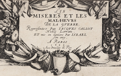 JACQUES CALLOT Les Grandes Misères de la Guerre. Complete set of 18 etchings,...