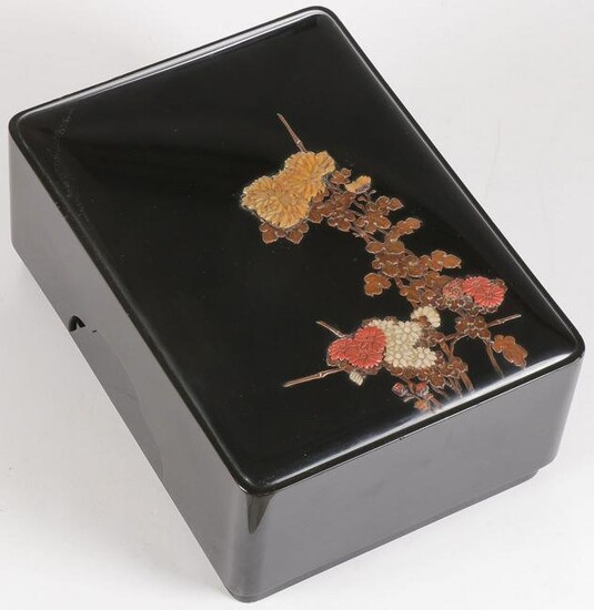 JAPANESE LACQUER DOCUMENTS BOX, MEIJI