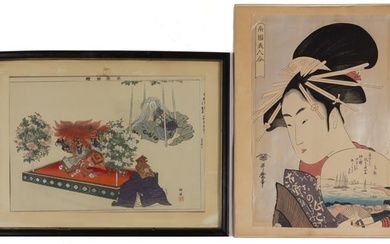 JAPANESE WOODBLOCK PRINTS, LOT OF TWO