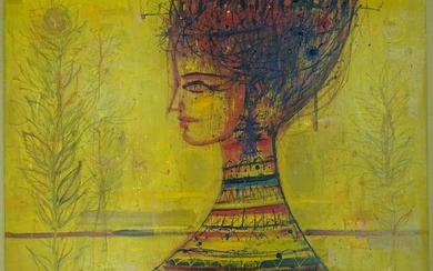 Jean Carzou 1907-2000 (French) Woman, 1962 oil on