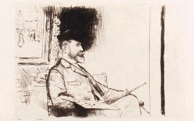 Jean François RAFFAELLI (1850-1924), "Portrait of the artist...