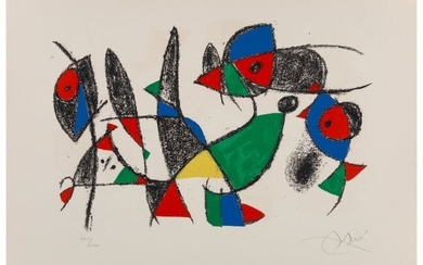Joan Miró (1893-1983) Plate IX, from Joan Miró