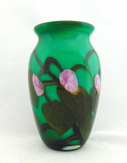 John Fields art glass vase