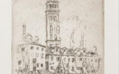 John Marin (American, 1870-1953) Campanile San Pietro, Venice