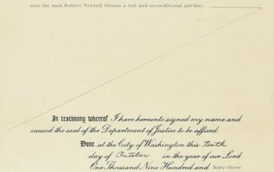 John and Robert Kennedy Signed Pardon with Jacques Lowe