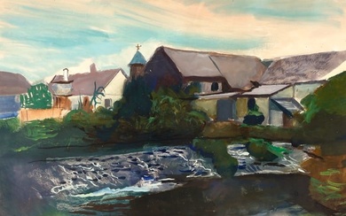 Josef Dobrowsky, Karlsbad 1889 - 1964 Tullnerbach, View of the village