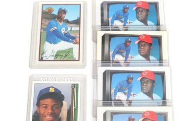 Ken Griffey MLB and Ken Griffey Jr. Rookie Baseball Trading Cards