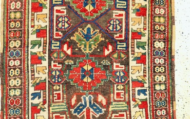 Kurdish village carpet antique, Persia, 19th century, wool on wool,...